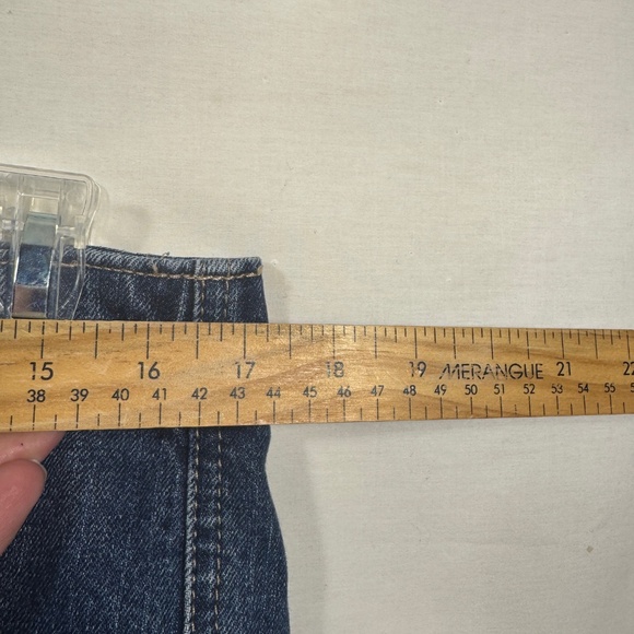 Levi's 515 Capri Pants Womens Size 12 Blue Denim Stretch Straight Western - Picture 5 of 11